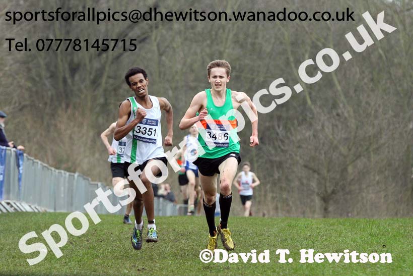 Mens under-17s Inter Counties Cross Country, Prestwold Hall, Loughborough. Photo: David T. Hewitson/Sports for All Pics